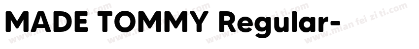 MADE TOMMY Regular字体转换